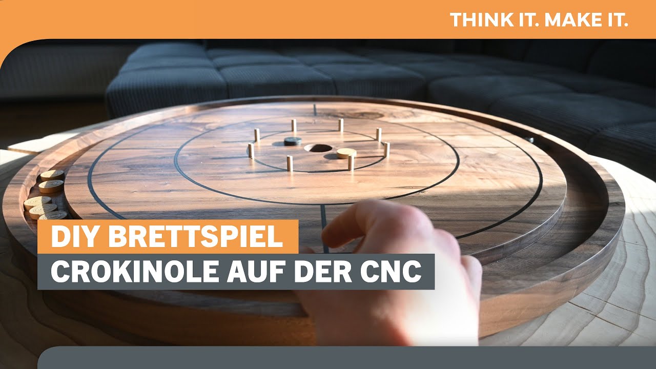 So baust du ein Crokinole Brettspiel auf deiner CNC Maschine | STEPCRAFT