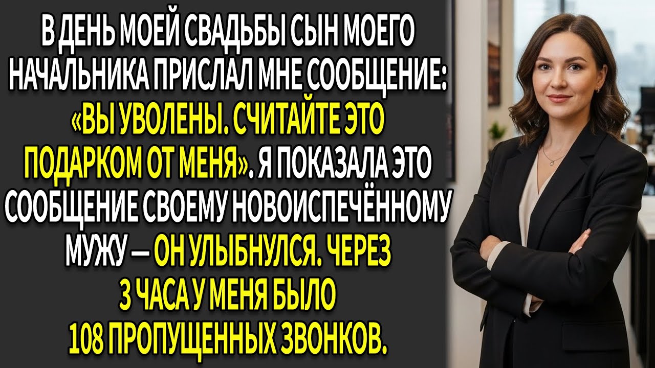 💍Сын моего начальника уволил меня в день свадьбы,🎁сказал «это подарок»,📞а потом позвонил его отец