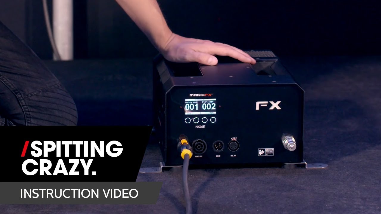 MAGICFX® PSYCO2JET® instruction movie