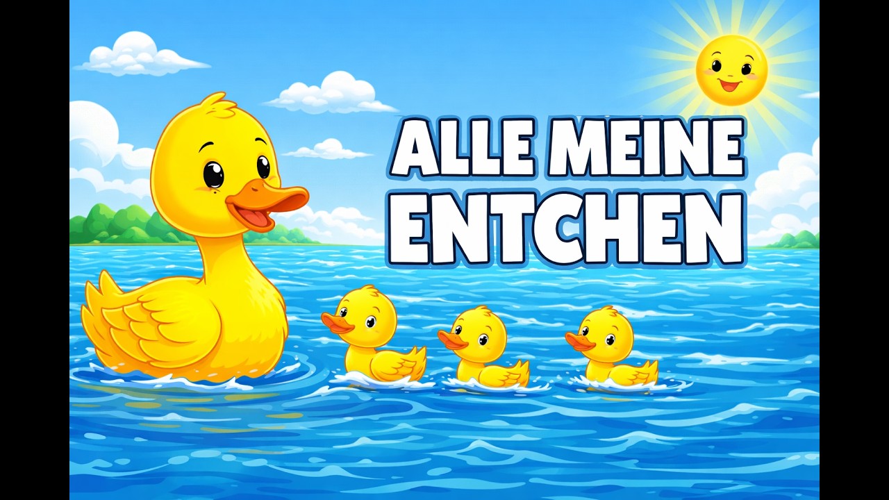 Alle meine Entchen Kinderlied zum Mitsingen | Kinderlieder Schatz