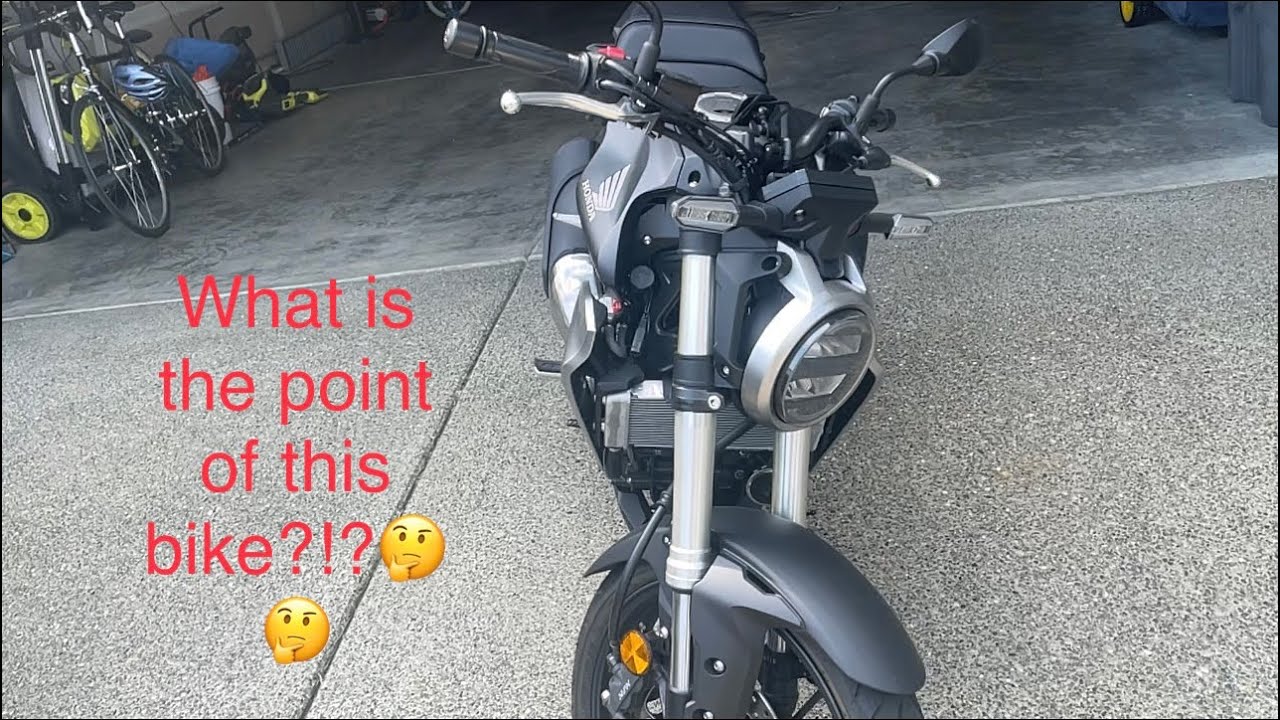 What is a Honda CB300r EVEN FOR?!? Bike review