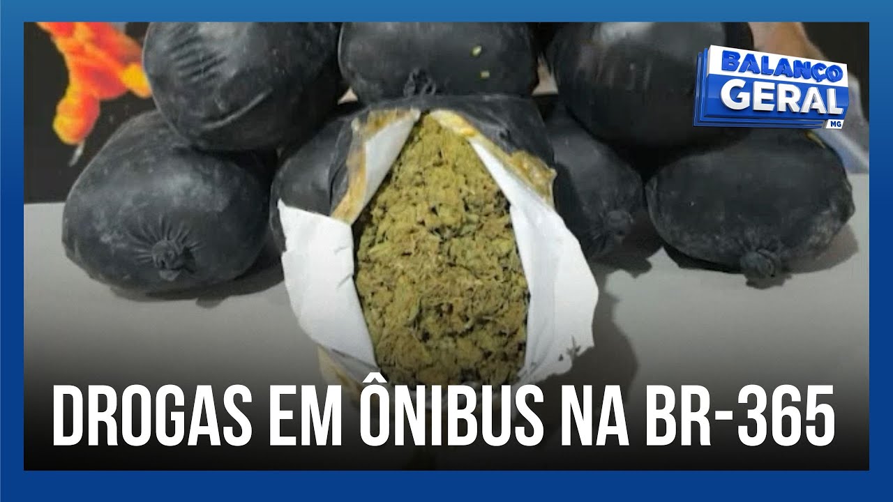 Homem é preso transportando drogas em ônibus na BR-365 em Uberlândia