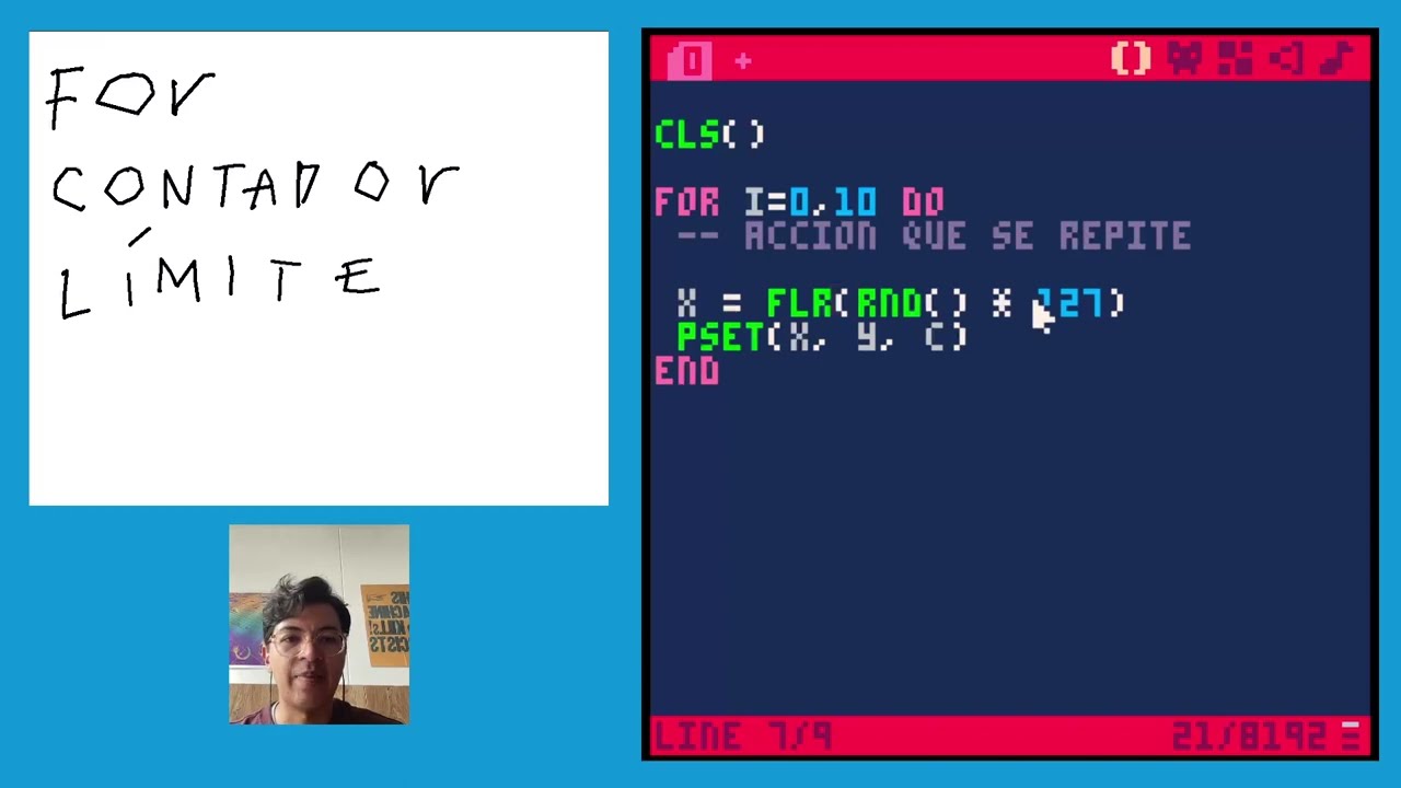 Videojuegos con Pico-8: 6 Random y Loops