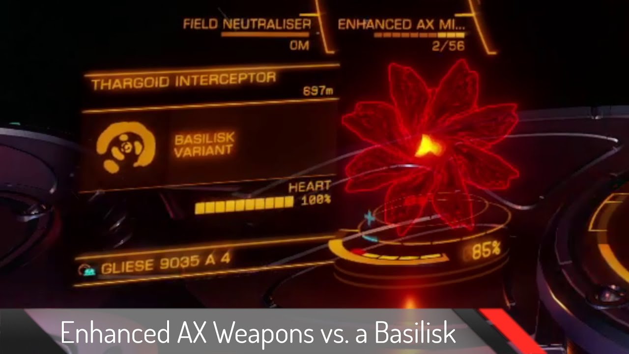 Enhanced AX Weapons vs. Basilisk | Raw Footage | Elite Dangerous: Odyssey