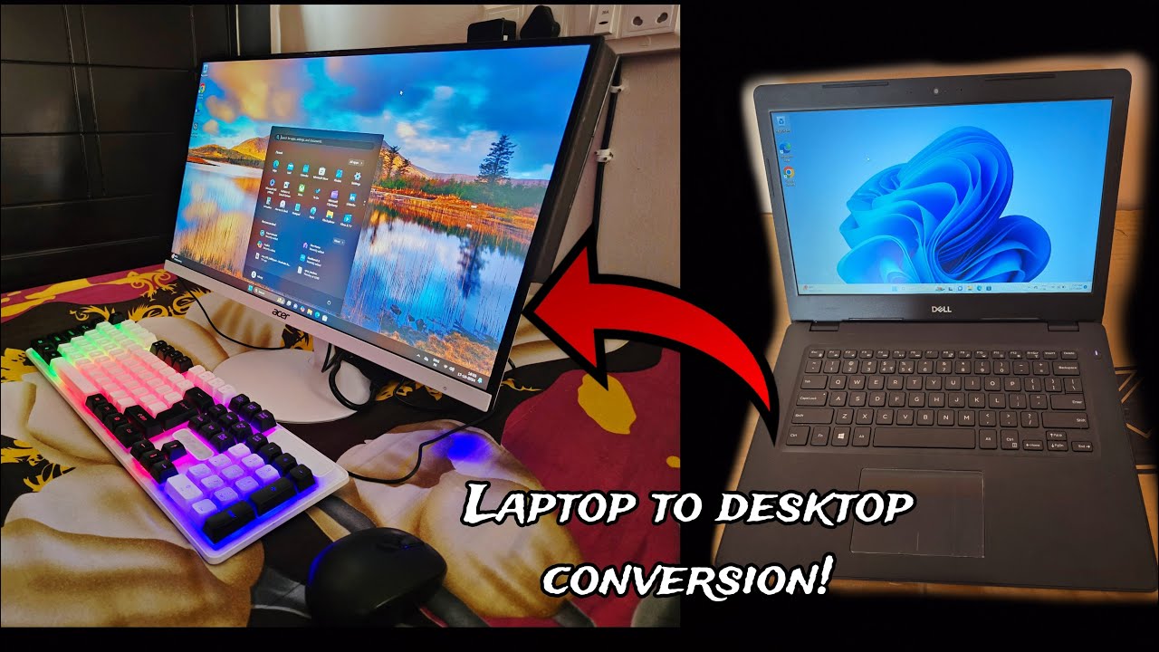 Я собрал моноблок из старого ноутбука Dell Latitude 3490! Процессор i5 8-го поколения, SSD M.2 Ge...