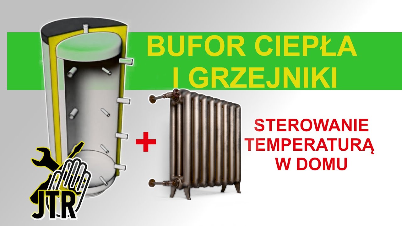 Bufor ciepła 1500L z grzejnikami, sterowanie temperaturą ogrzewania w domu, połączenie z grzejnikami