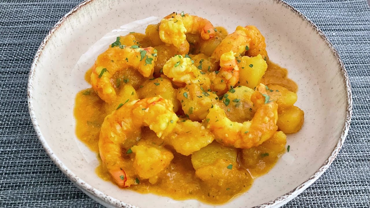 GAMBAS CON PATATAS (receta Fácil y Deliciosa)👌🏻😋 - GUILLE RODRIGUEZ