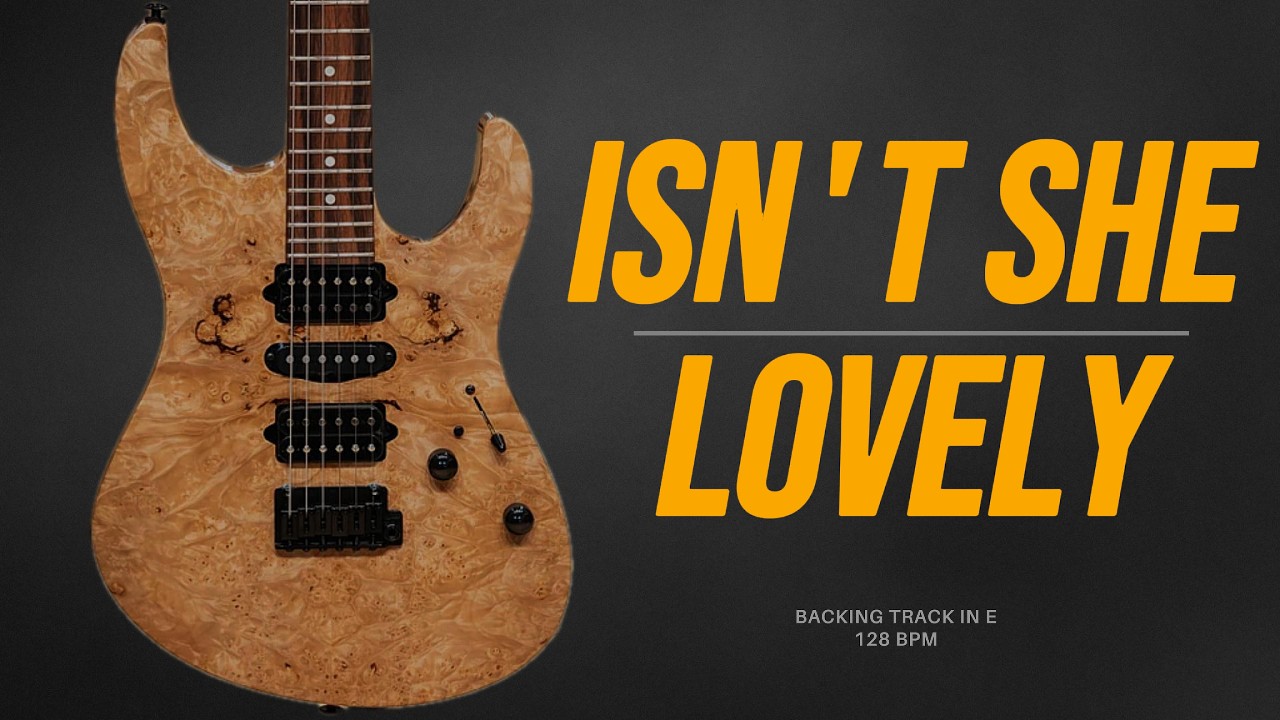 Isn’t She Lovely Backing Track in E | Stevie Wonder Style