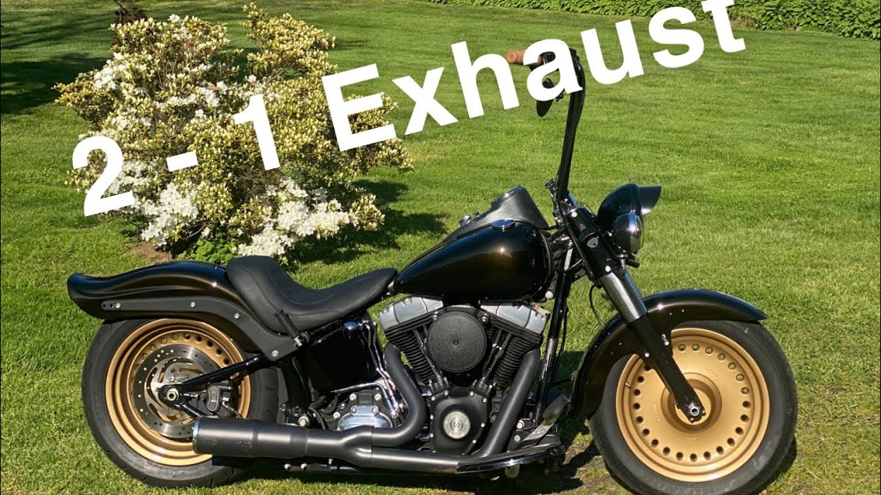 2016 Harley Davidson Softail 2-1 exhaust sounds with 57h cams