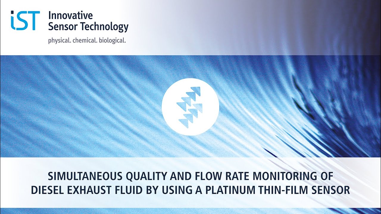 Quality and Flow Monitoring of Diesel Exhaust Fluid by using a platinum thin-film sensor