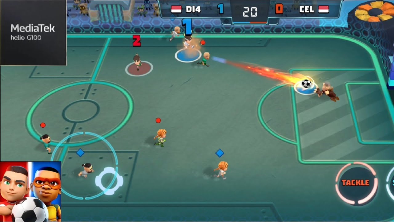 Helio G100 test goal battle 60fps