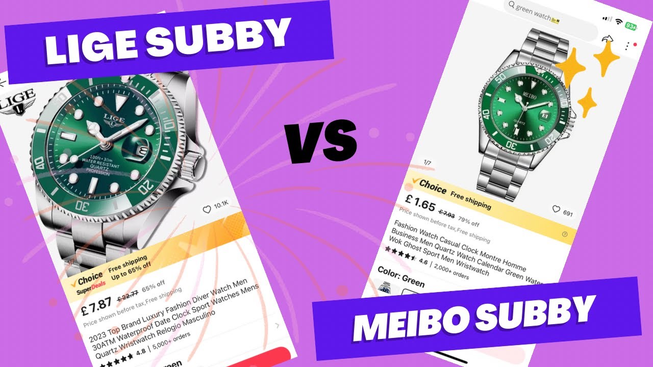 Lige vs Meibo Homage Watch Comparison