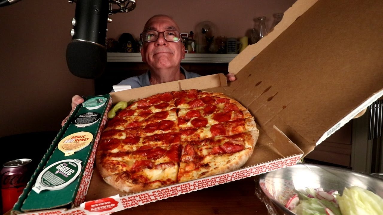 ASMR Papa Johns Papa Dippa Pizza Mukbang