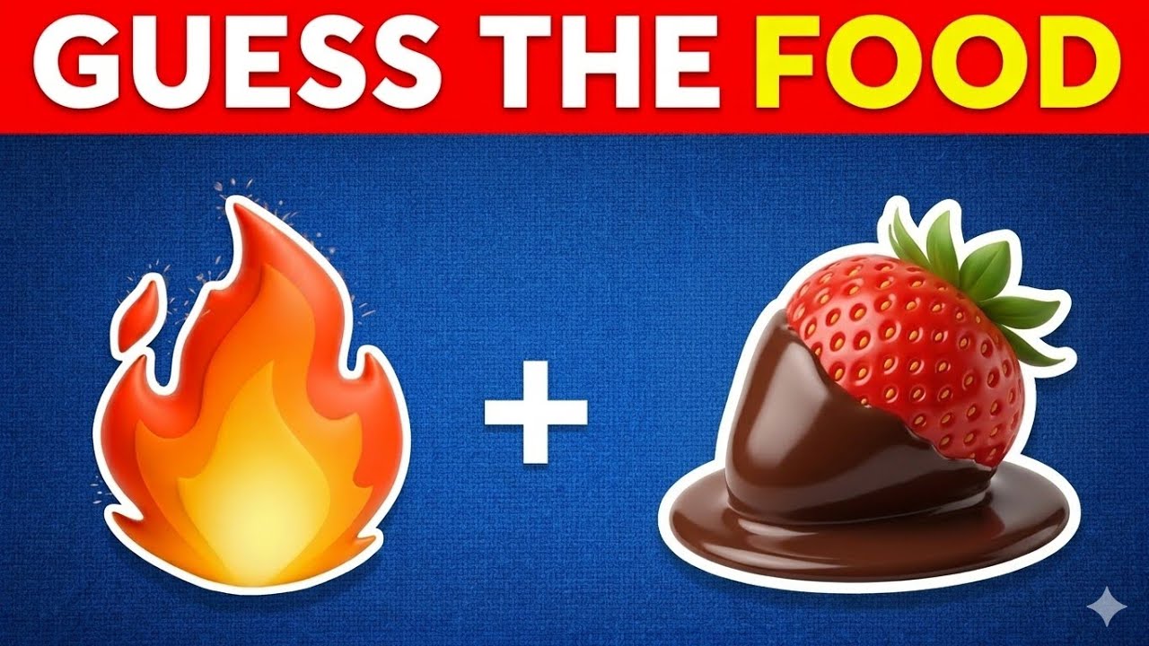 Guess the WORD by Emoji 🤔🥤🍕 FOOD & DRINK Edition | Baboon Quiz