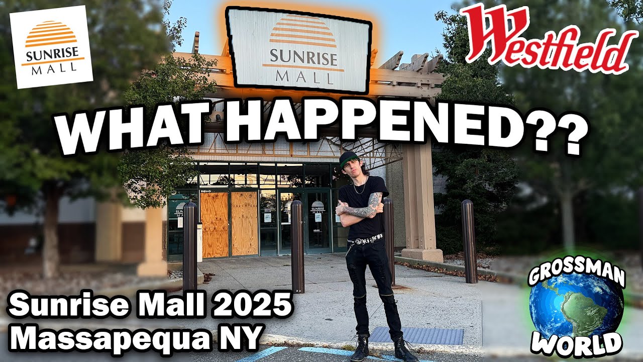 Торговый центр Sunrise Mall в Массапекуа… ЧТО СЛУЧИЛОСЬ? Экскурсия по внешнему виду 2025 года — G...