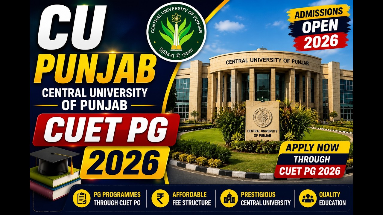 🎓 central university Punjab PG Admission 2026 | Apply Through CUET PG | Enlearn Academy