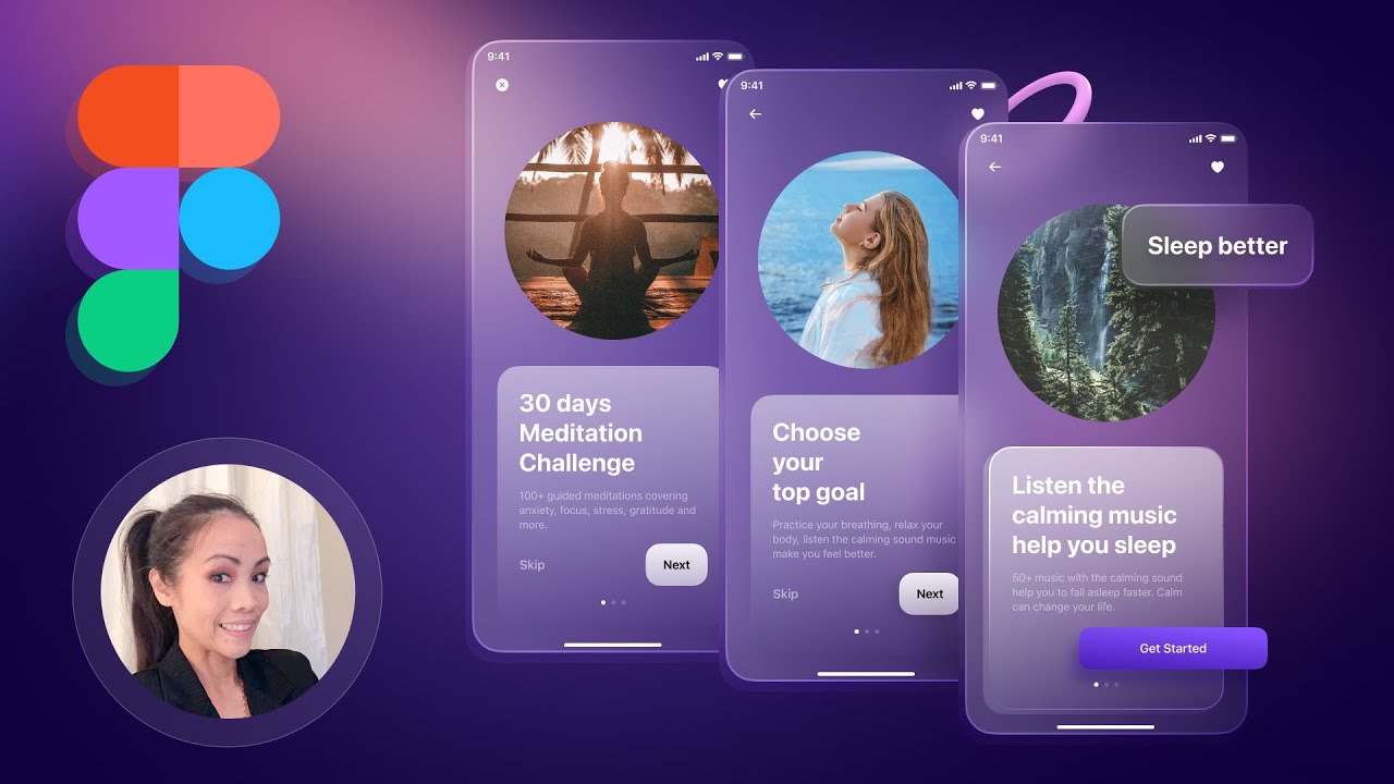 Glassmorphism UI Design for beginners