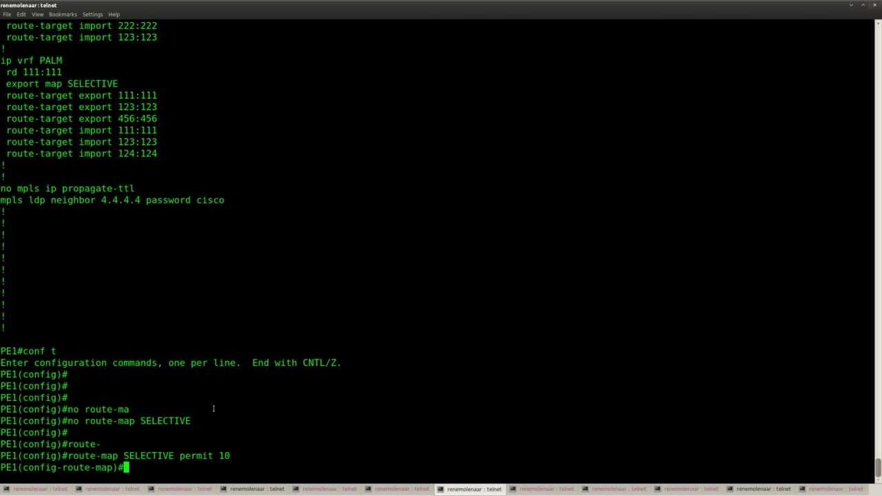 MPLS Advanced lab in GNS3