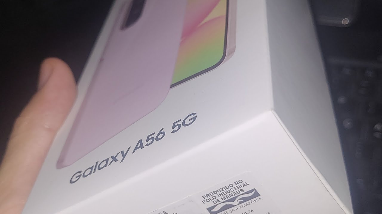 Galaxy A56 unboxing 😍 Vidro e Metal iP67 Câmera 50MP grava em 4k Tela 6,7