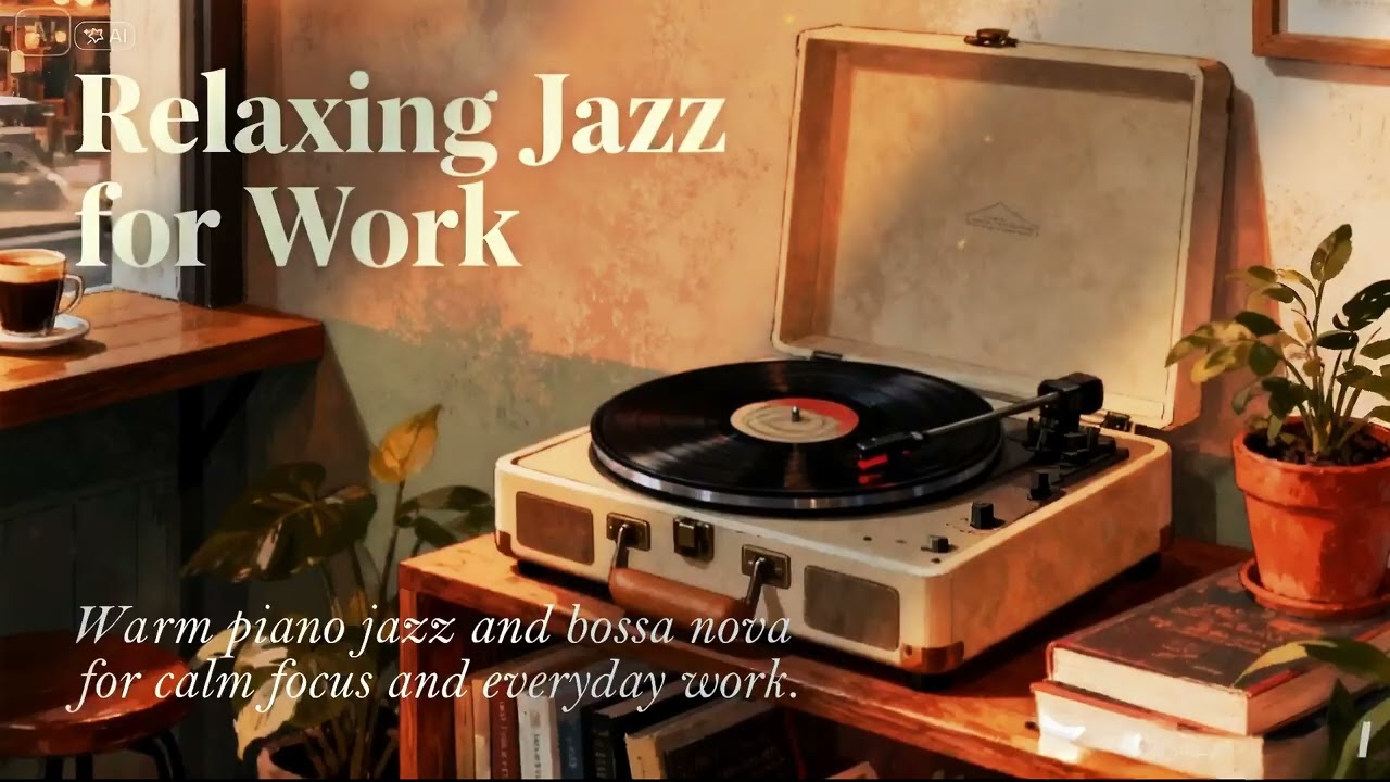 Relaxing Jazz for Work   #RelaxingJazz #JazzForWork #CafeJazz #JazzPiano #LivingJazz