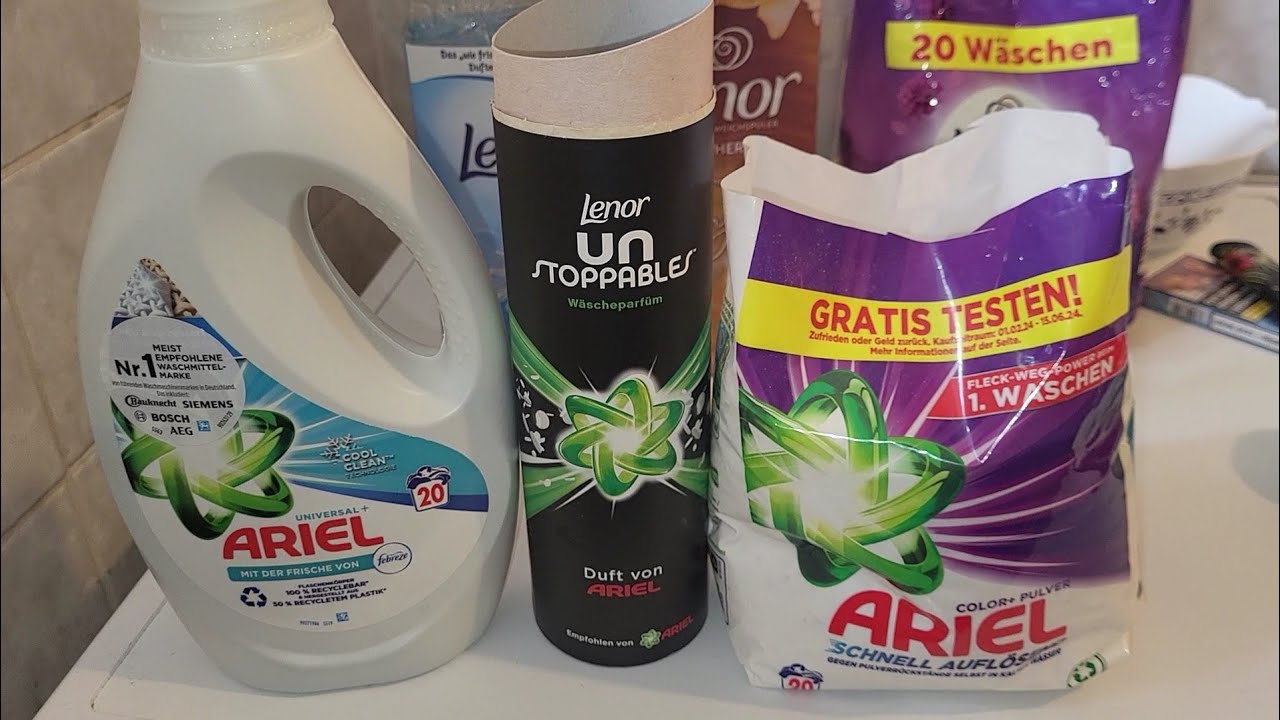 Wäsche waschen mit nur Ariel