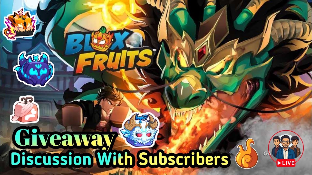LIVE: Blox Fruit Giveaway + Subscriber Talk! 🎁😂 #BloxFruits #RobloxLive #Leviathan #Stream