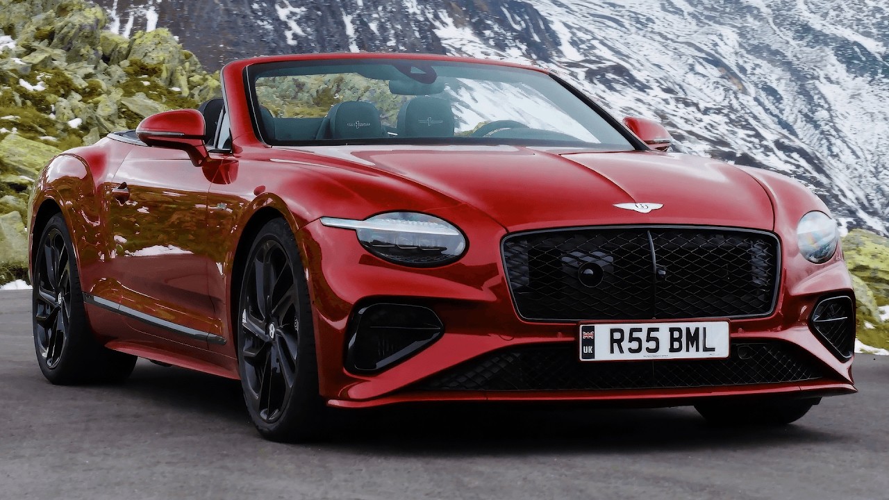 2025 Bentley Continental GT Convertible - Candy Red | Sound | Cinematic [4K]