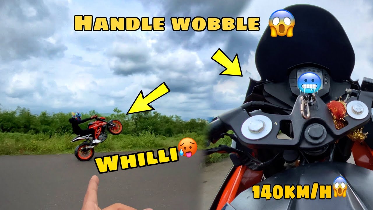 Crazy Whillie 🥵Goes Wrong |Bike Wobble At 150+Speed 😨😱