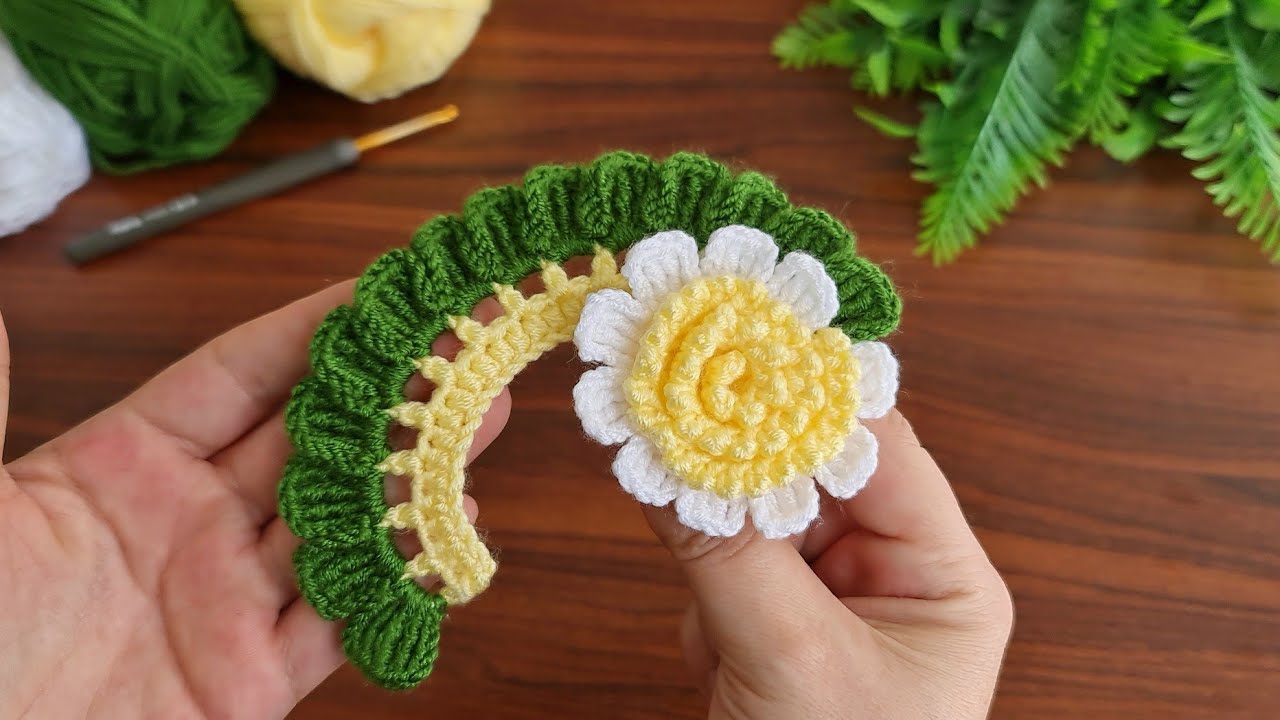 3D Super!. Crochet Flower 🌼 Very easy crochet rose flower making for beginners.You should do it now