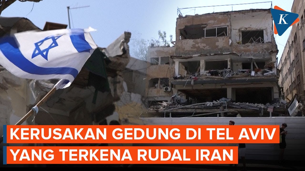 Penampakan Gedung-gedung di Tel Aviv yang Terkena Serangan Rudal Iran
