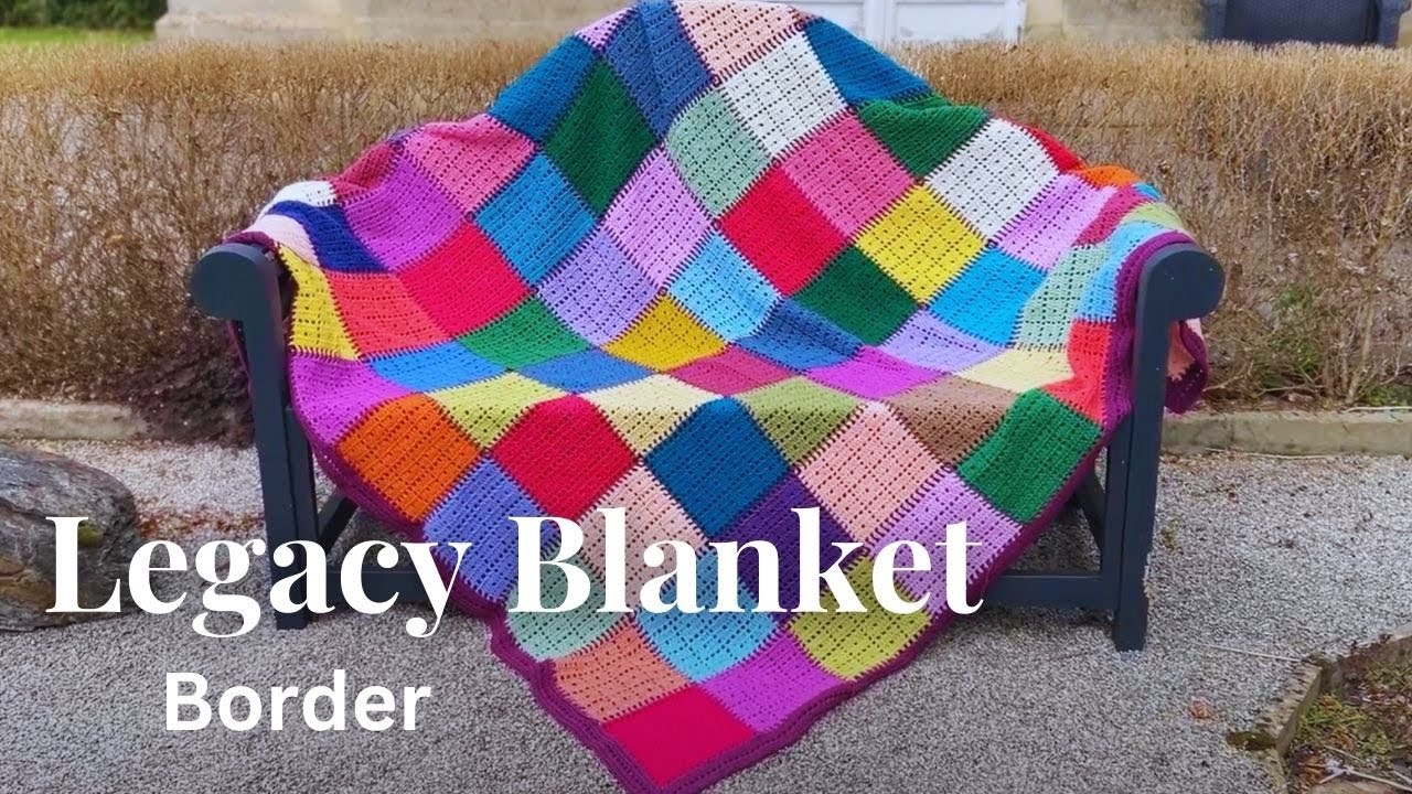 Easy Crochet Border Design // LEGACY Blanket Border // Ophelia Talks Crochet