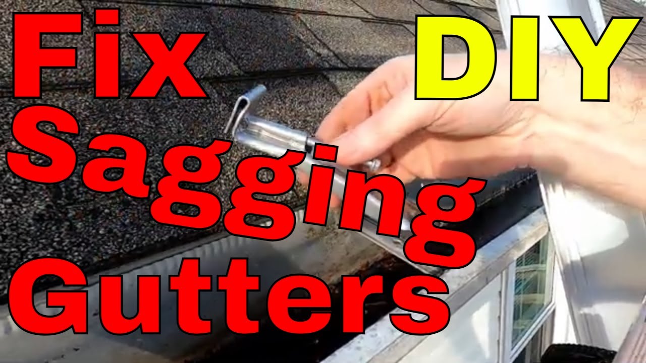 How To Properly Fix Sagging Rain Gutters