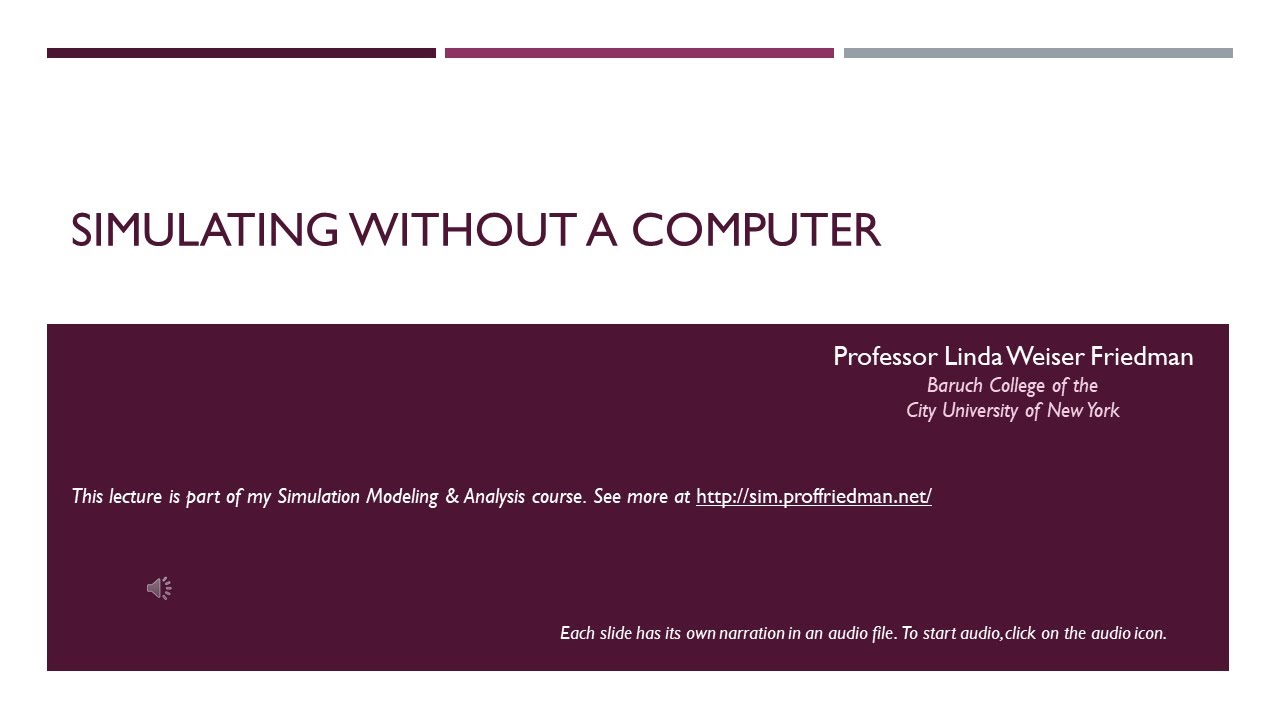 Simulating by Hand - Lecture