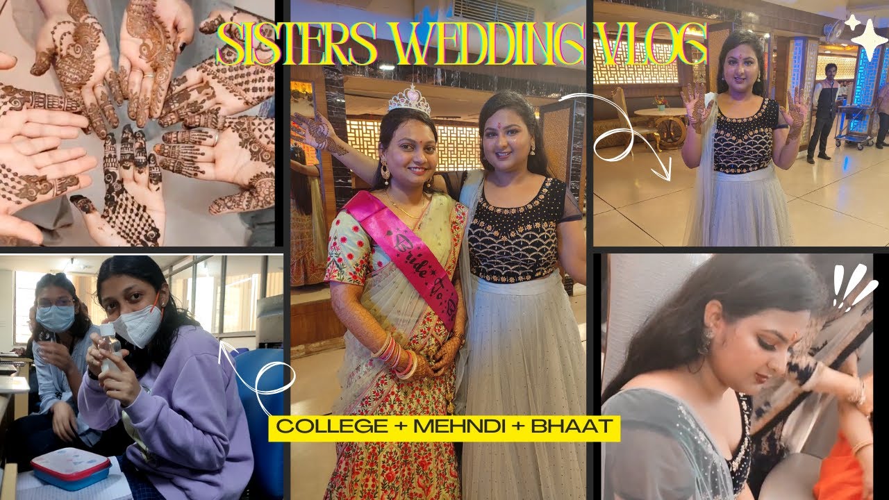 From College to Wedding Functions in One Day ✨ | Indian Wedding Vlog Part 1