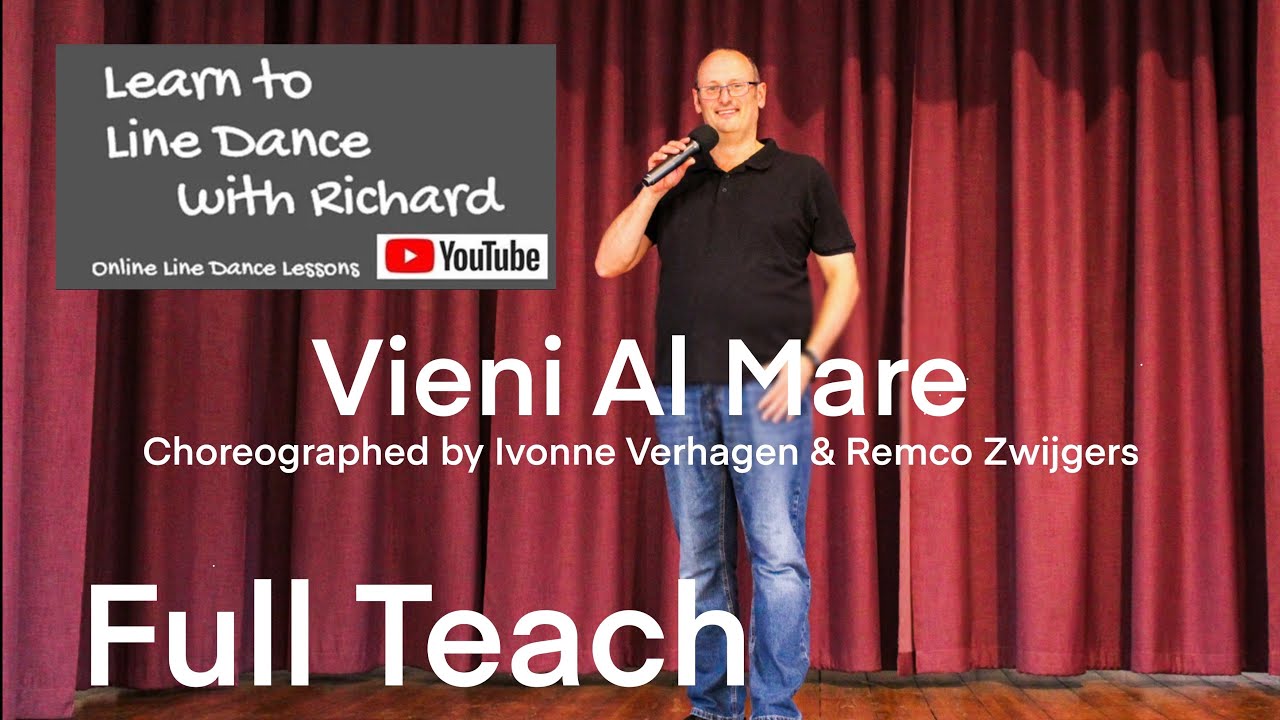 BEGINNER LINE DANCE LESSON 188 - Vieni Al Mare - Part 1 - Full Teach