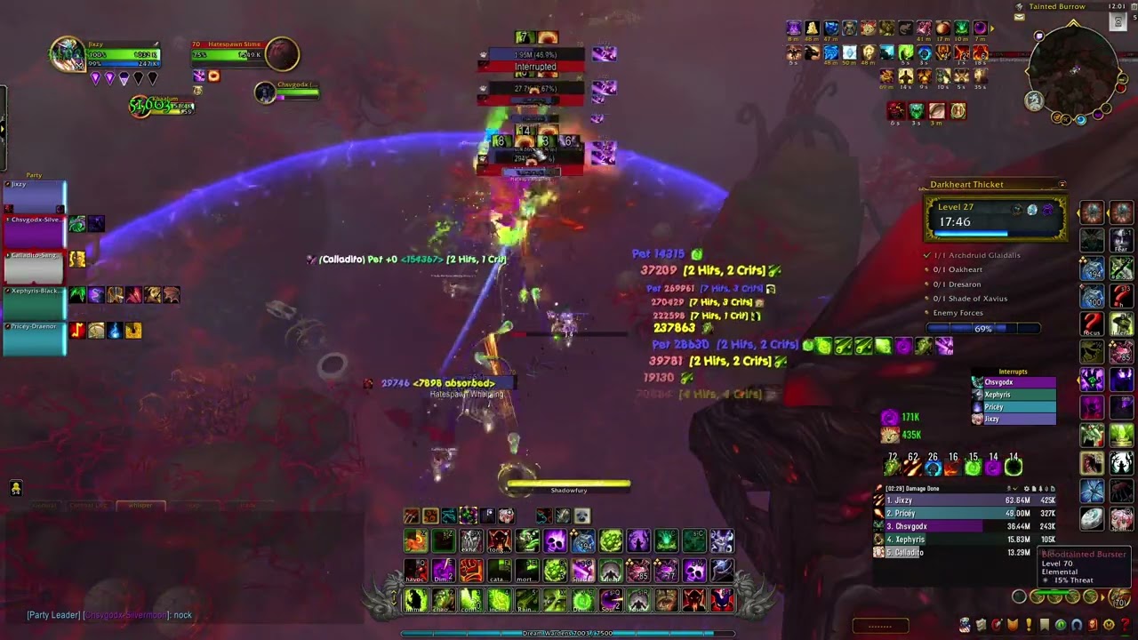 +27 Darkheart Thicket Tyrannical | M+ 10.2 Destruction Warlock POV