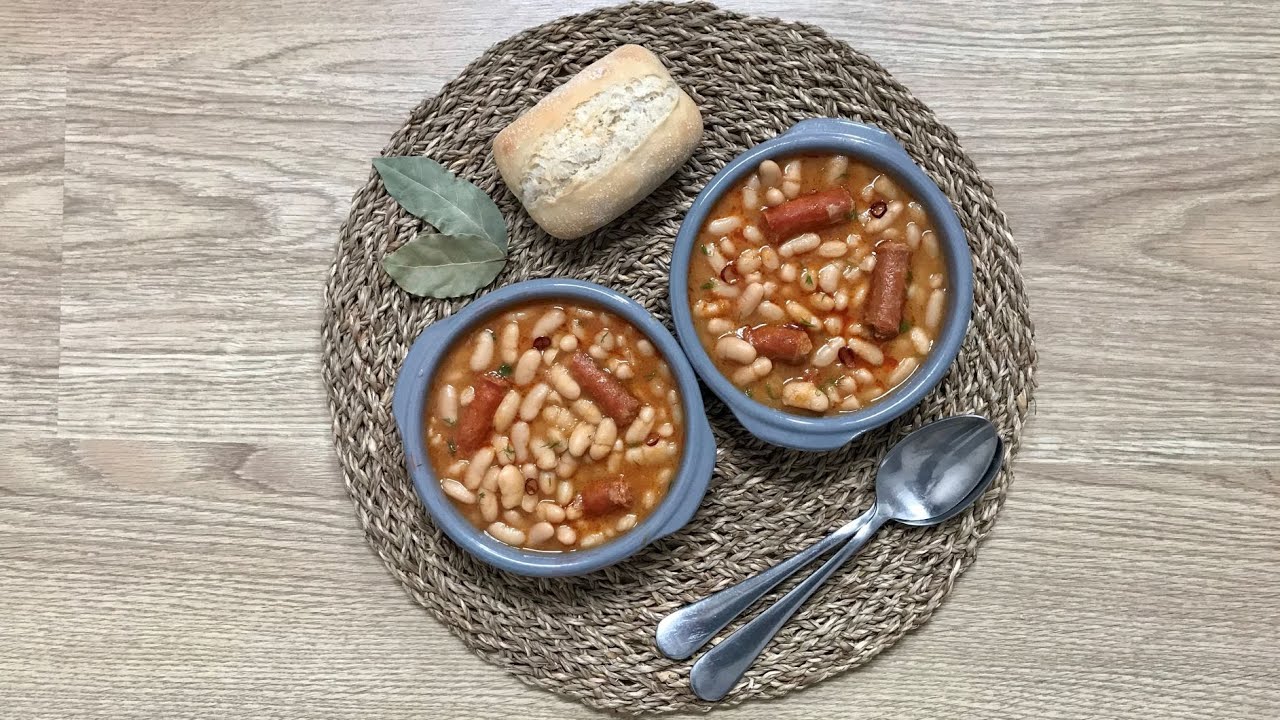 Cómo hacer ALUBIAS con CHISTORRA en CrockPot u Olla LENTA ¡Riquísimas! 🤤 TOPADENTRO