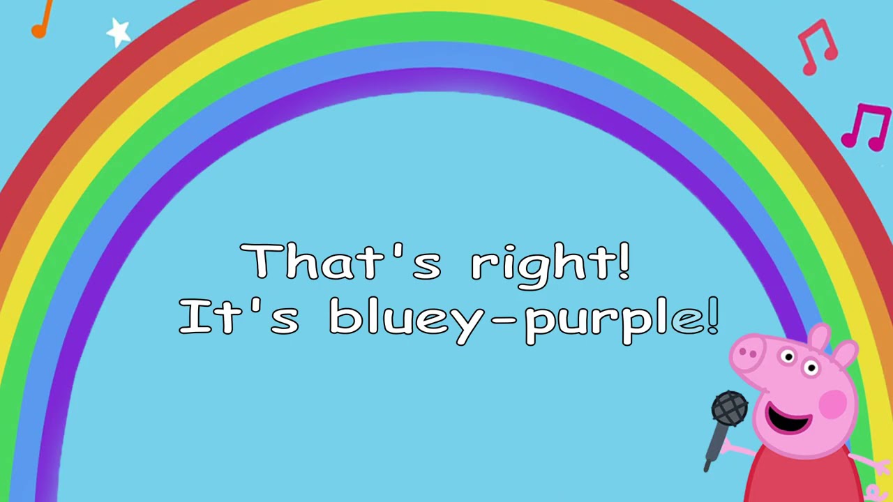 Rainbow, Rainbow Peppa Pig Lyric Video