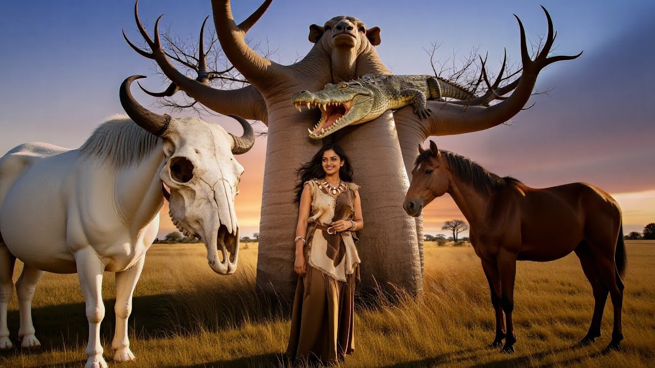 A Brave Prehistoric Girl Saves a Dying Horse | Survival in the Wild