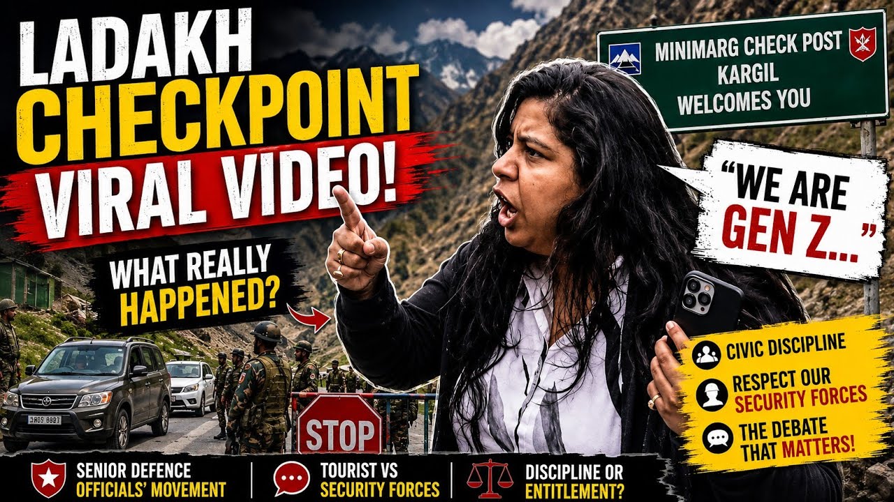 Ladakh Checkpoint Viral Video: Tourist Argues With Security Forces | Kargil