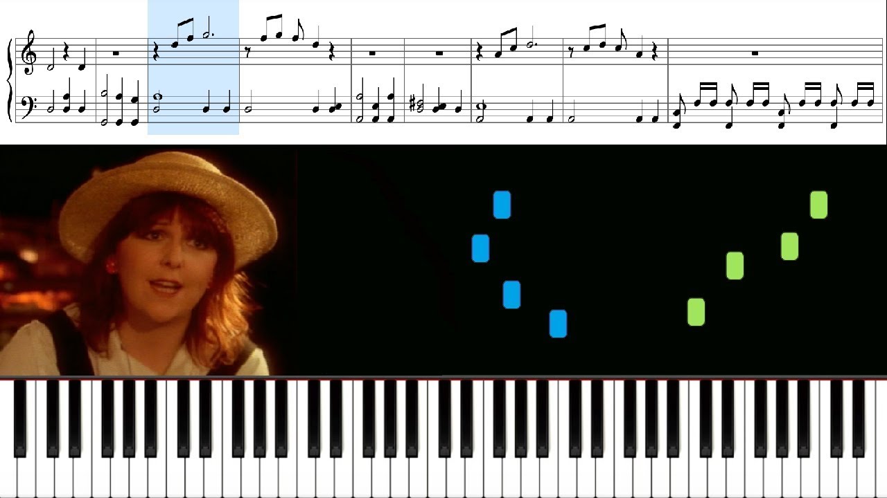Moonlight Shadow (Mike Oldfield) - Piano Tutorial + Sheets