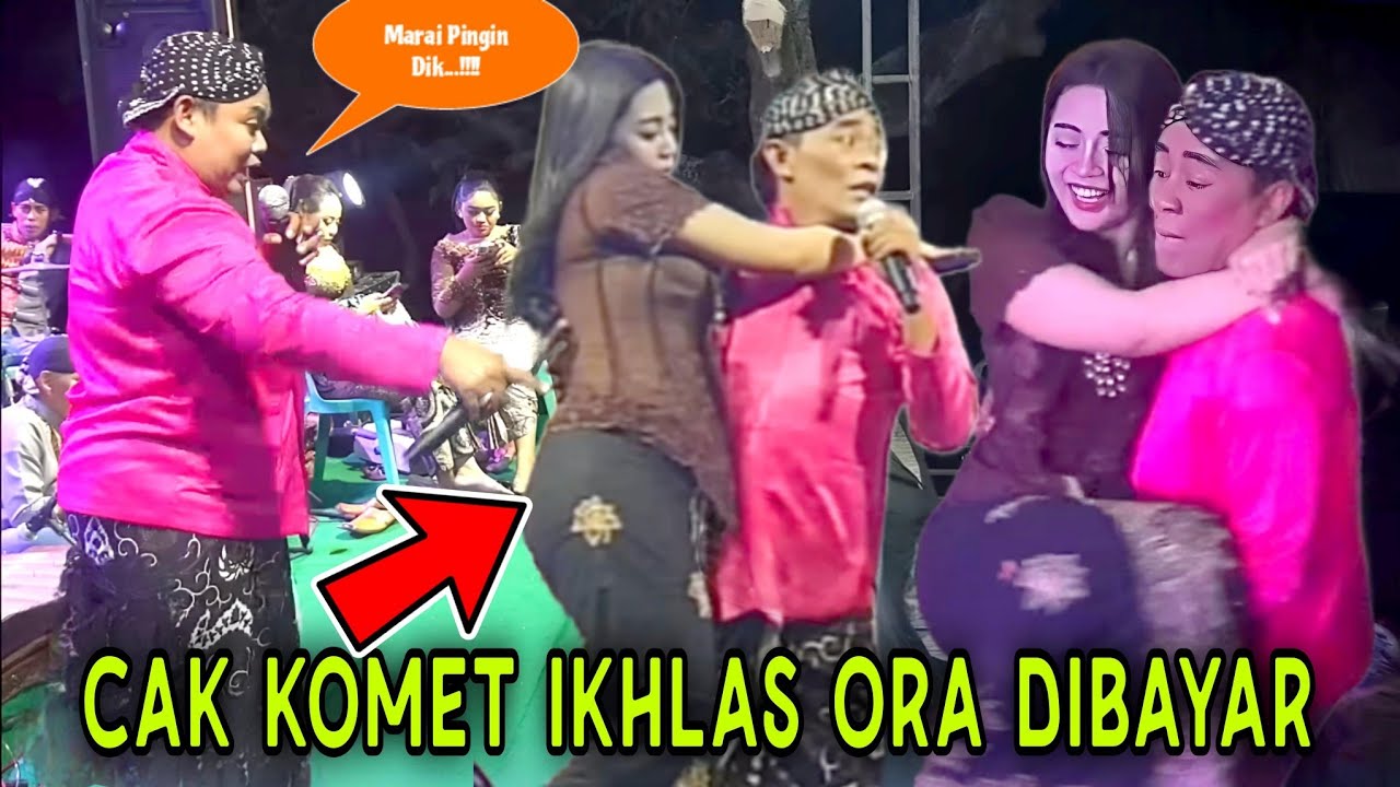 Reaksi Cak Komet Dirangkul Sinden