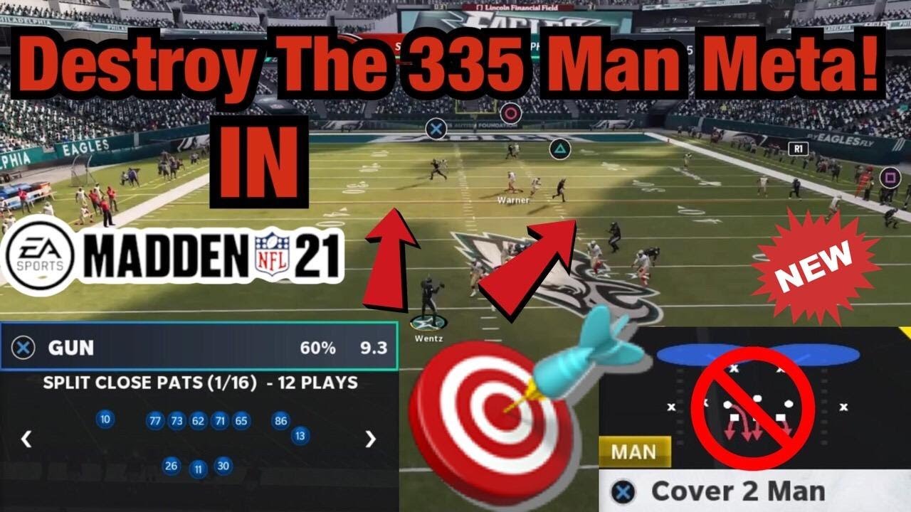 Destroy The 335 Man Coverage Meta Using This Play From Split Close In Madden 21!