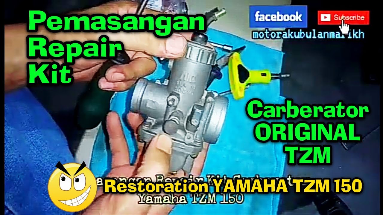 En. Rostam #39 Pemasangan Repair Kit Carberator Original Yamaha TZM 150.. Full Services