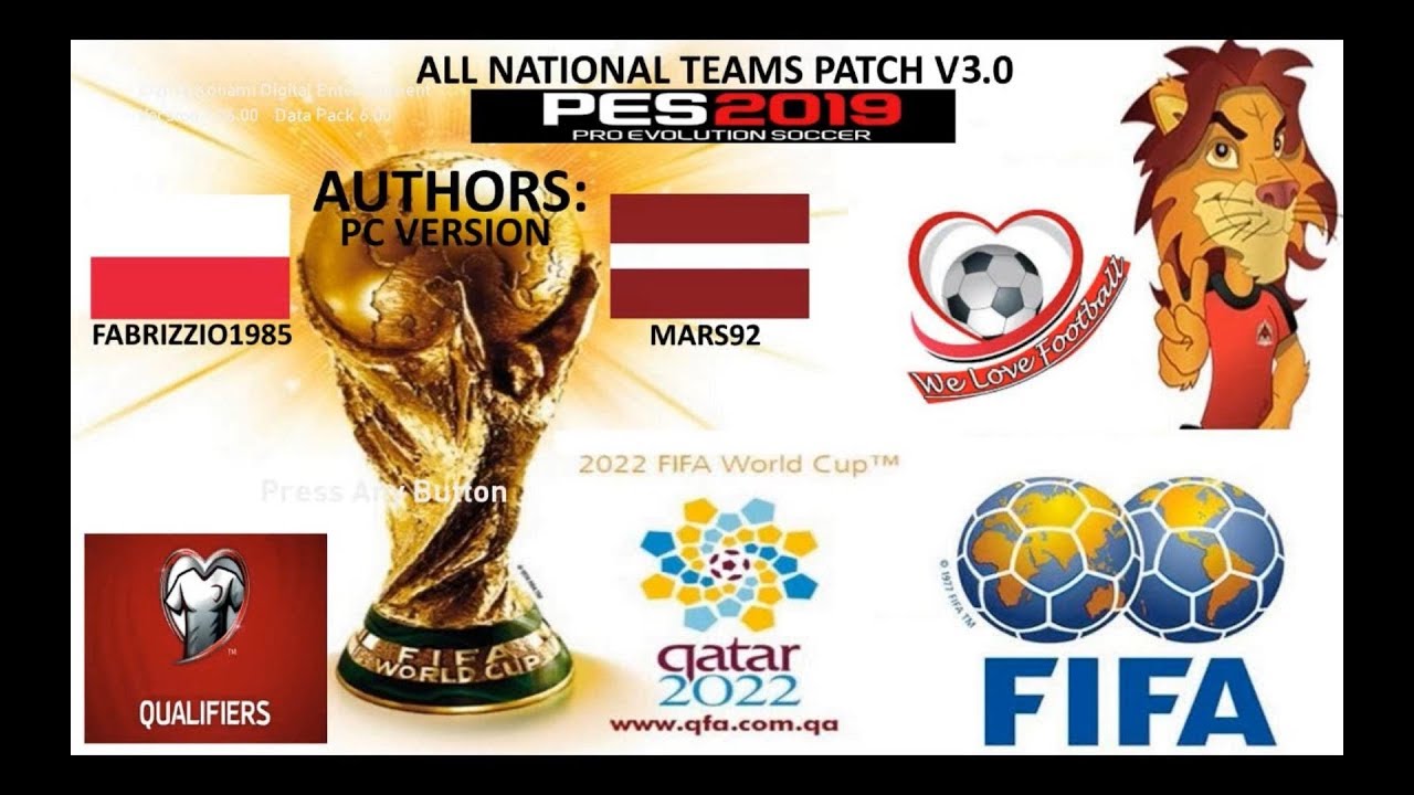 Mars92 And Fabrizzio1985 PES 2019 All National Teams Patch V3.0 PC