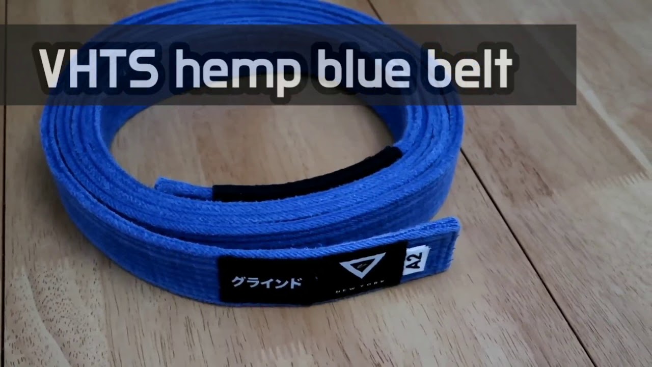 (BJJ Belt review) VHTS hemp blue belt reivew. 주짓수 벨트계의 샤넬? 안 빨아도 냄새 안나는 VHTS 헴프 벨트