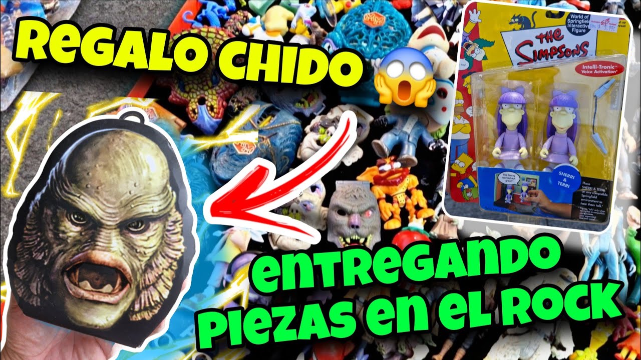  TIANGUIS ROCK SHOW EXPLOTA 🔥 Juguetes Retro Brutales/ Monstruo de la Laguna 😱 #tianguis #swapmeet 