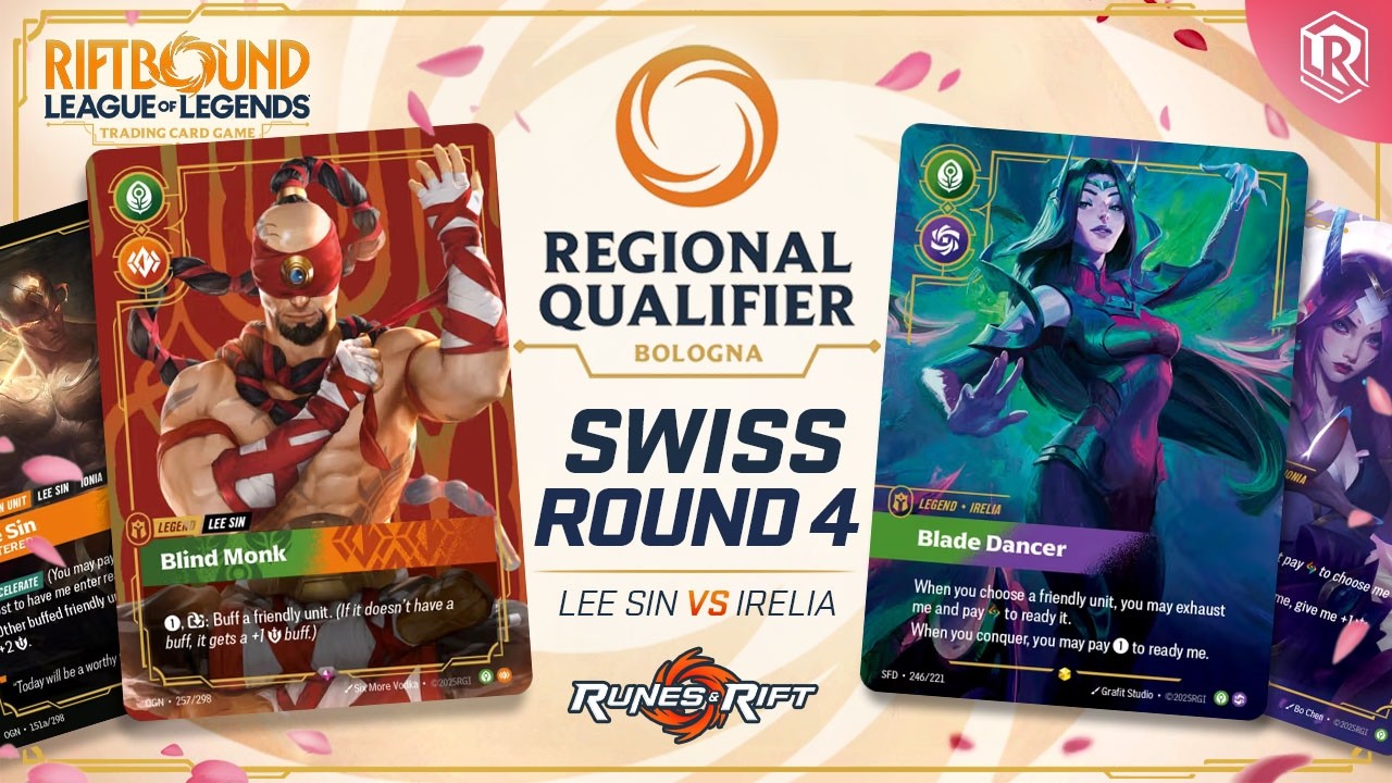 Riftbound Regional Bologna - Lee Sin vs Irelia - Round 4 | Spiritforged