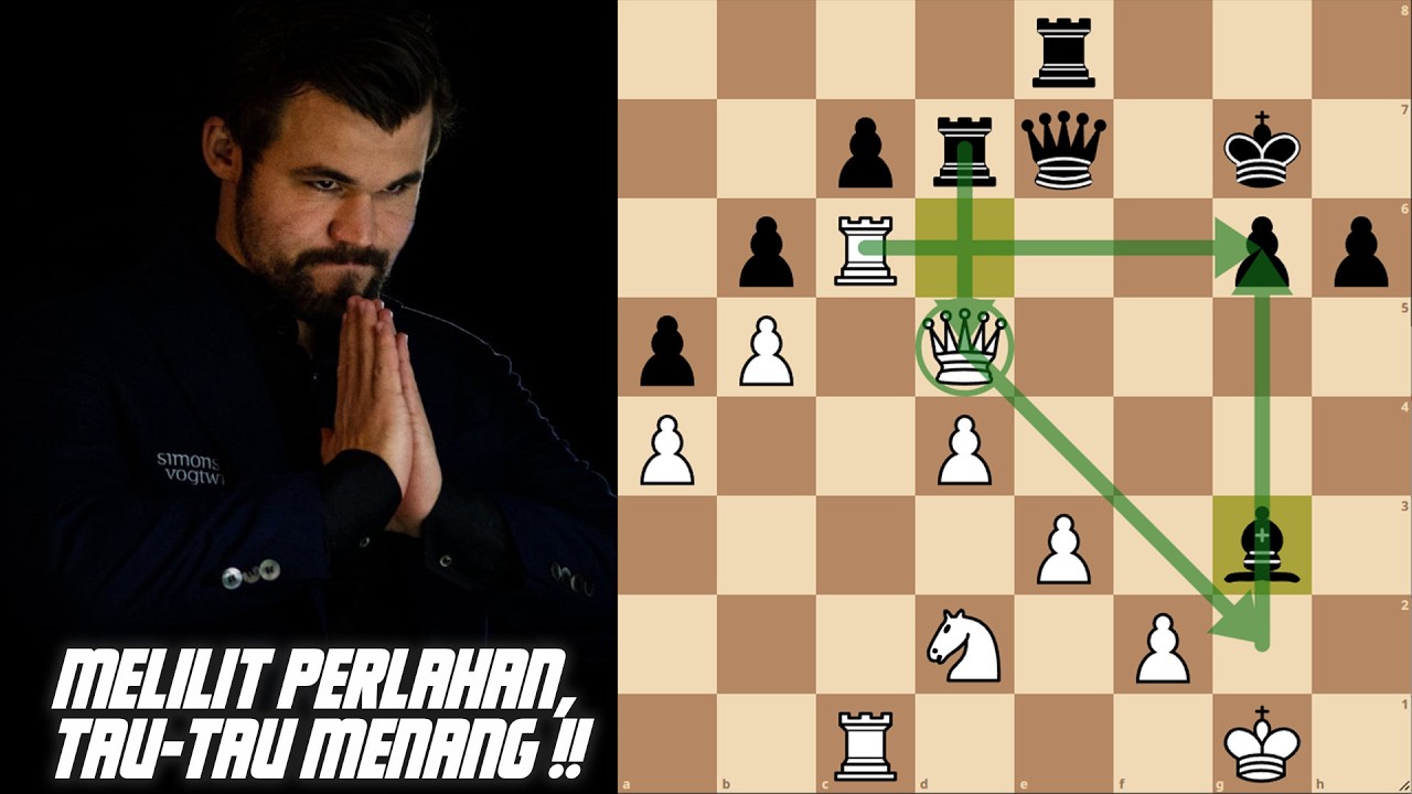 CATUR SEMPURNA!! MAGNUS MENANG SECARA ELEGANT, RAPIH, TANPA PENGORBANAN!! Magnus vs Levon Aronian