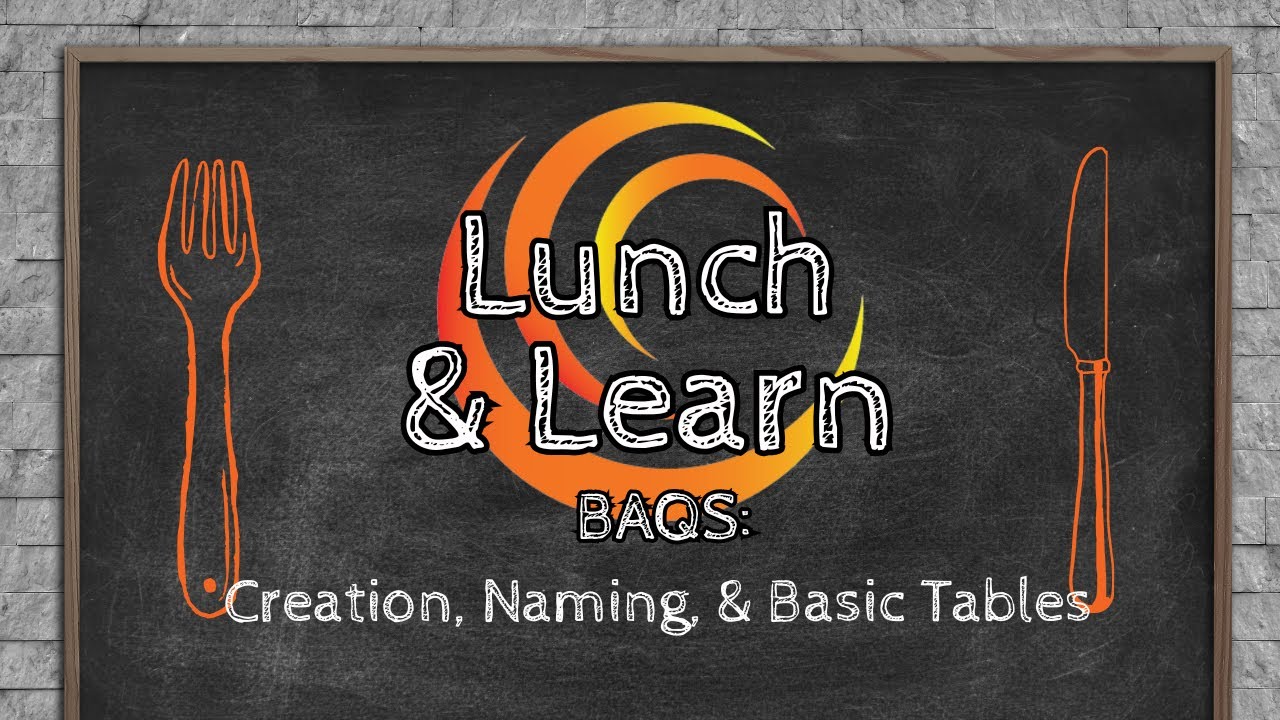 Epicor BAQ Basics: Creating, Naming, and Using Core Tables